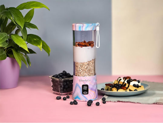 BlendyGo Blender cu Cană din Plastic 500 ml Gri