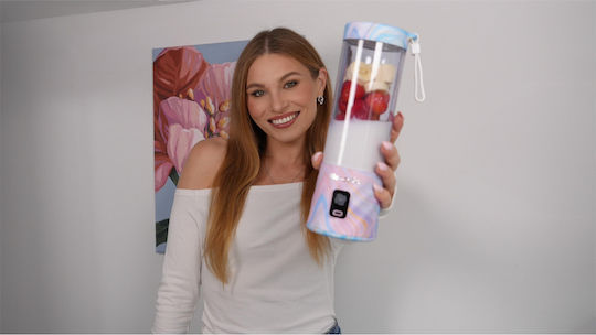 BlendyGo Blender cu Cană din Plastic 500 ml Gri