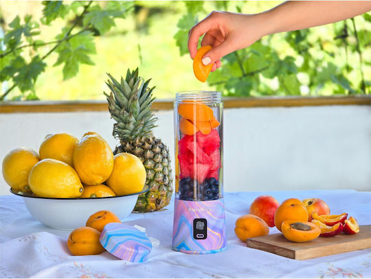 BlendyGo Blender cu Cană din Plastic 500 ml Gri