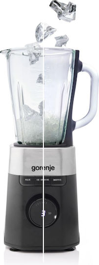 Gorenje Μπλέντερ με Γυάλινη Κανάτα 1.5 lt Μαύρο B1000DE