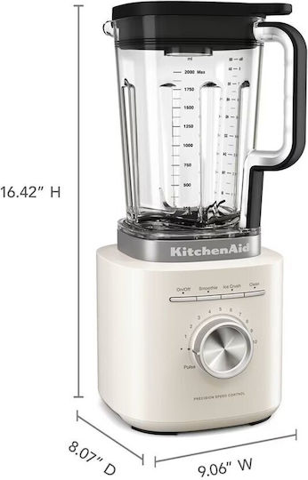 Kitchenaid Blender with Plastic Jug 2 L White 1200W 5KSB2073EPL