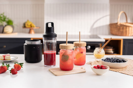 Kitchenaid Μπλέντερ με Πλαστική Κανάτα 470 ml Γκρι 5KSBR200BM