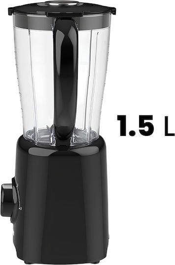Melissa Kitchen Blender 1.5 L Plastic Bowl 2 Speeds Pulse Function 800 W Black