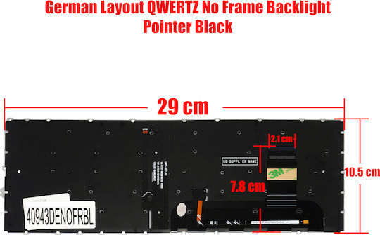 Deutsche Tastatur Für Laptop German Laptop Keyboard Hp Elitebook 840 G7 840 G8 845 G7 845 G8 745 G7 745 G8 Zbook Firefly 14 G7 G8 M07090-001 M07089-001 M07090-071 M07089-071 De No Frame Backlight Pointer Black Κωδ.40943denofrbl