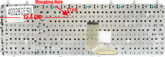 German Keyboard for Laptop HP Pavilion DV7-1000 DV7-1100 DV7-1400 DV7-1500 DV7t-1000 DV7-1000z DV7-1200 500843-001 483275-001 DE Silver Kod.40328desil