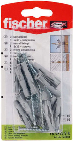 fischer Schrauben mit Durchmesser M6mm 10 Stück