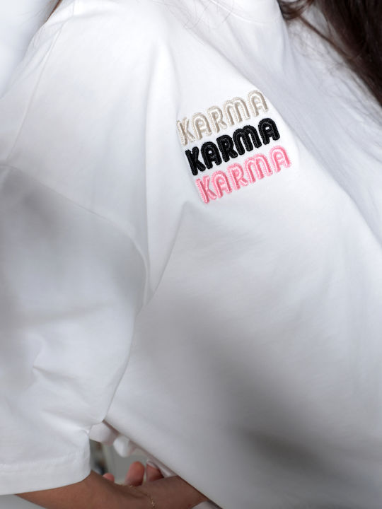 Tricou Pentru Femei Alb Mâneca Scurtă