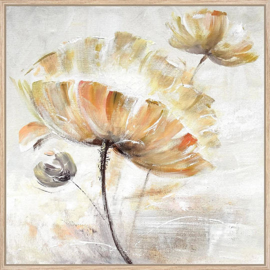 Oil Painting White Flowers 45x45 Oil Painting White Flowers 45x45