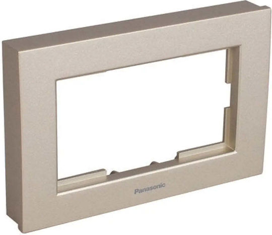 Single Frame Double Socket Bronze Ip20 Karre+ Panasonic