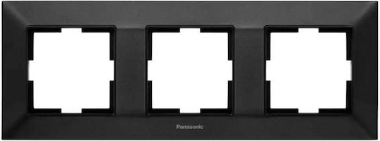 Panasonic Arkedia Slim Ramă Triplă Neagră