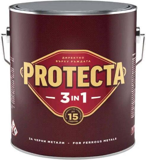 3 In 1 Enamel Lacquer 2.5 L Black Color Protecta