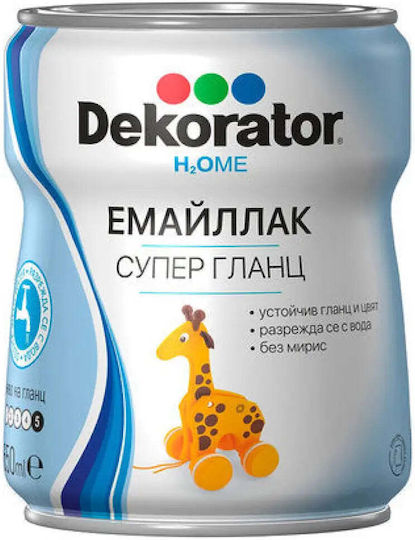Super Glänzender Emaille 650 Ml Weiß Dekorator