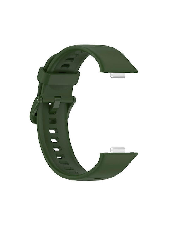 Edman Tragbares Silikonarmband Grünes Huawei Watch Fit 3
