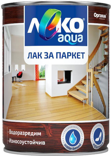 Лак За Паркет 2.5л Безцветен Блестящ Leko Aqua