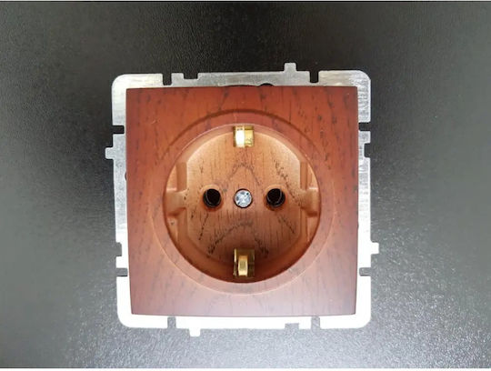 Nilson Single Brown Power Socket