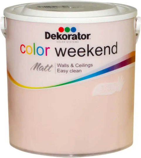 Farbige Latexfarbe Rosa Quarz Farbe 2,5l Dekorator
