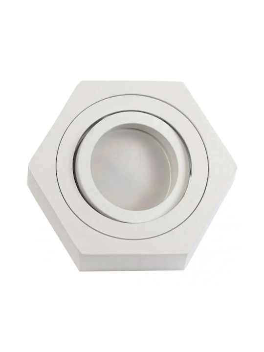 Lightex Spot with GU10 Socket in White Colour