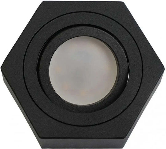 Lightex Спот с Цокъл GU10 в Черен Цвят