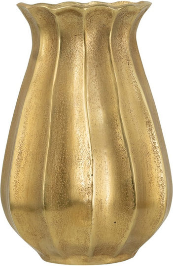 Artekko Βάζο Μεταλλικό Noble Χρυσό 16.5x15.3xΥ26.8cm