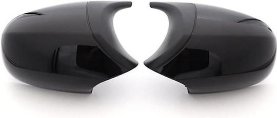 Καπάκια Καθρεφτών Bmw 1 E87 E81 E82 E88 3 E90 E91 E92 E93 M3/m4 Look Facelift Lci Μοντέλα Μαύρο Γυαλιστερό & Mat 2 Τεμάχια Bmw Cαrνεr