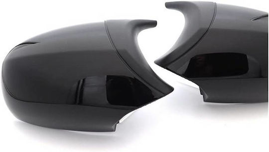Καπάκια Καθρεφτών Bmw 1 E87 E81 E82 E88 3 E90 E91 E92 E93 M3/m4 Look Facelift Lci Μοντέλα Μαύρο Γυαλιστερό & Mat 2 Τεμάχια Bmw Cαrνεr