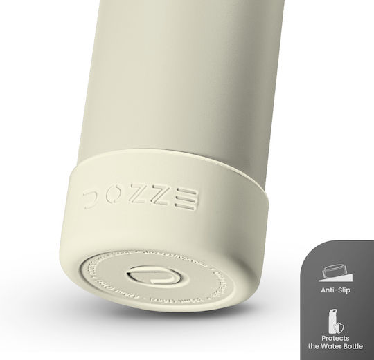 Dozze Wasserflasche Silikon Schutzhaube Klein Creme Weiß