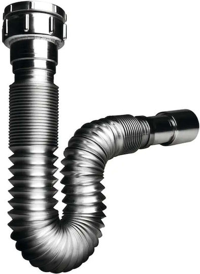 Corrugated Connection Siphon Wirquin Chrome 32/40 Wirquin