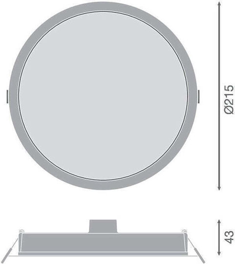 Ledvance Χωνευτό LED Panel 30W