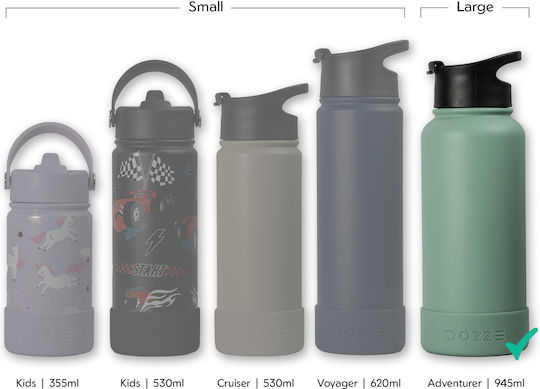 Dozze Water Bottle Silicone Boot Large Mauve Purple