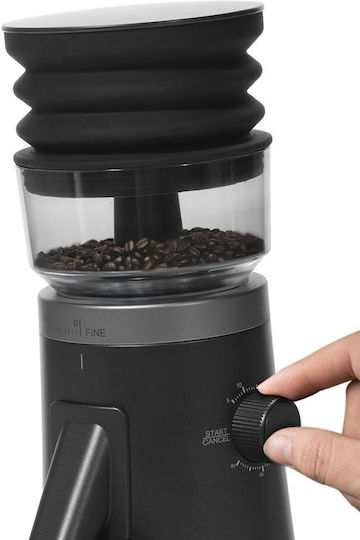 Rohnson Electric Coffee Grinder 150W with 120g Capacity and 75 Grind Levels Black