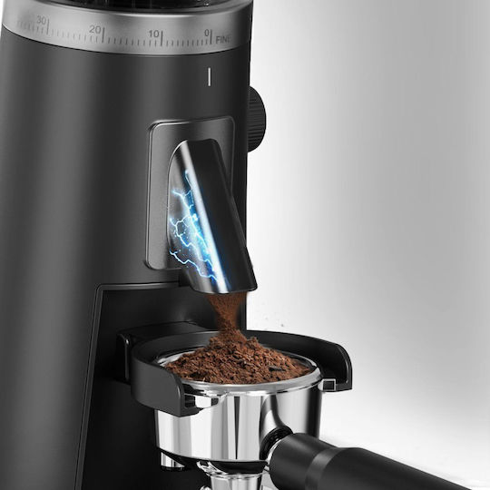 Rohnson Electric Coffee Grinder 150W with 120g Capacity and 75 Grind Levels Black
