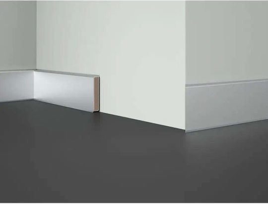 Mdf Laminatboden Sockelleiste Pvc Beschichtung Doellken Flex 60 Grau