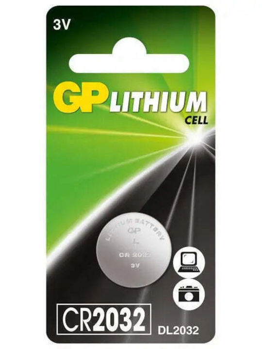 Button Cell Lithium Battery Gp Cr2032 3v 1pc /1pk Gp