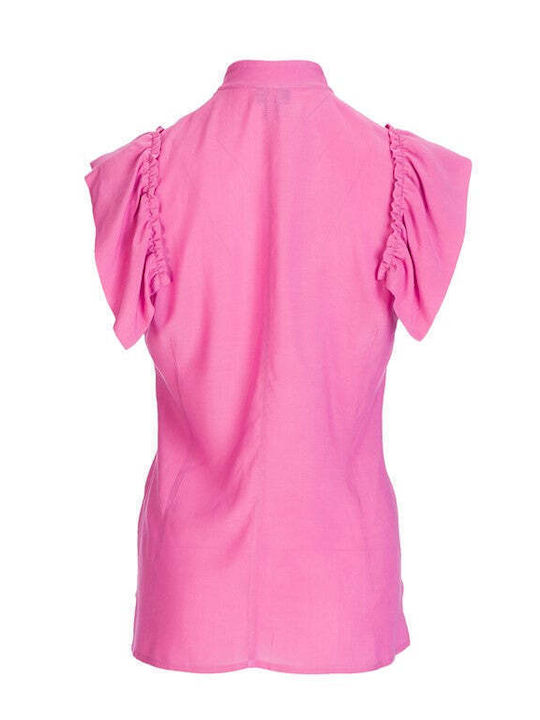 Langärmeliges Damenhemden Rosa