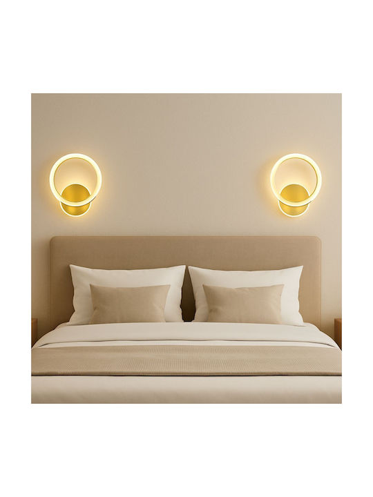 Alista Home Lampa de Perete Modernă cu LED Integrat și Lumină Alb Natural Auriu