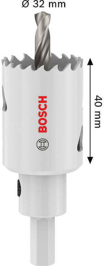 Bosch Ποτηροπρίονο Multi Material Ξηρής Κοπής με Διάμετρο 32mm