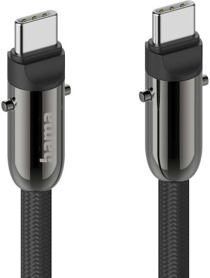 Hama Charging Cable Usb-c 2 In 1 Phone Connector 1.2 M Black