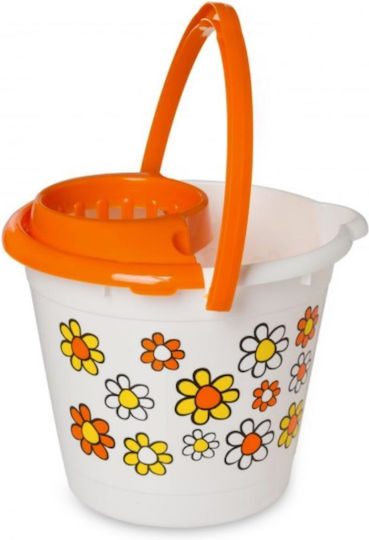 Mop Bucket with Wringer Plastic Capacity 12lt
