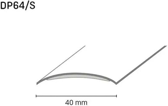 Selbstklebender Übergangsprofil Doellken 40 Mm Eiche Mocha 0,93 m