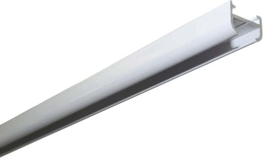 Aluminum Rail 1 Channel 250cm White