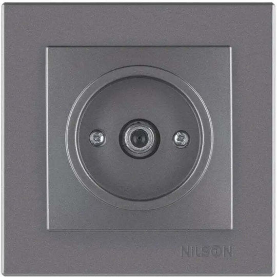 Tv Socket Edge Anthracite Nilson Alegra