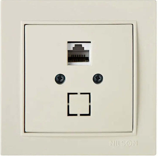 Rj45 Cat.5e Socket Cream Nilson Thor