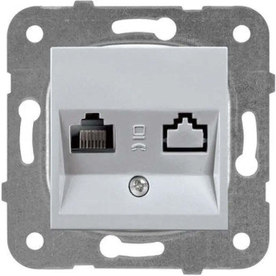 Rj45 Cat 5e Computer Socket Mechanism Cover Panasonic Karre Plus