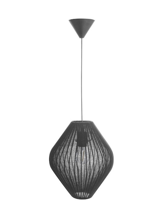 Beliani Eglo Pendelleuchte Schwarz