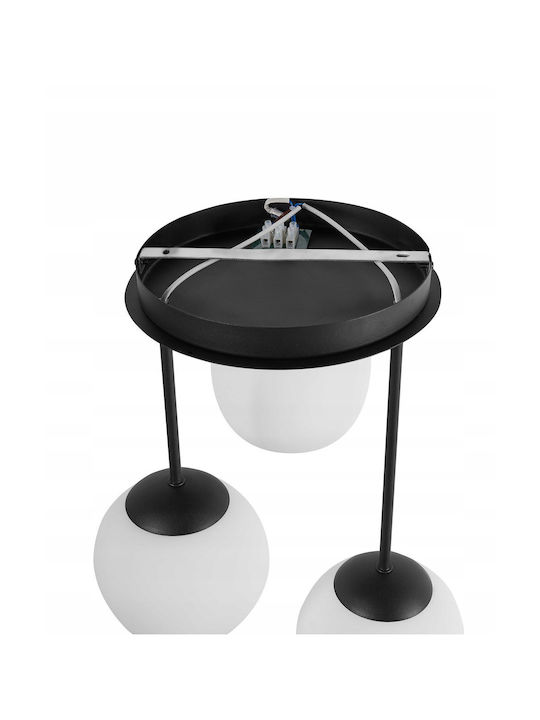 Beliani Deckenleuchte Schwarz