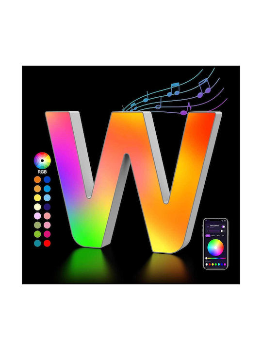 Lămpi Decorative Pentru Masă Luminoase RGB Scrisoare