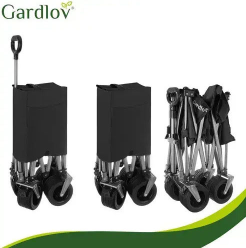 Foldable Garden Cart 150l 87x46x70cm