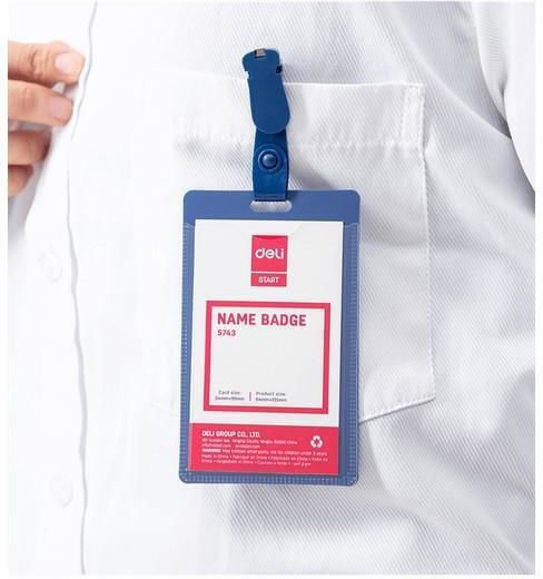 Deli Κονκαρδα Κλιπ Pp 5.4x9cm Μπλε 50 Τεμαχια