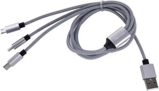 Combined Usb Lightning Cable 1m 2a Tekmee