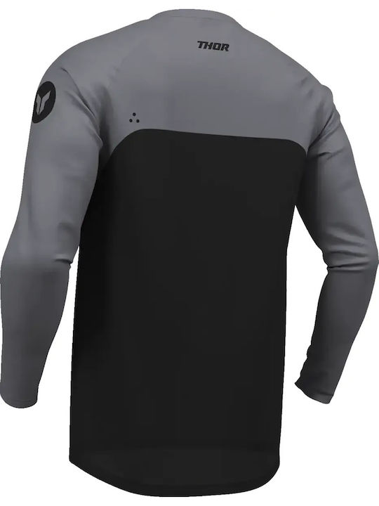 Thor Μπλούζα Menace Racewear Ridemode Black Γκρί Μαύρα Polyester